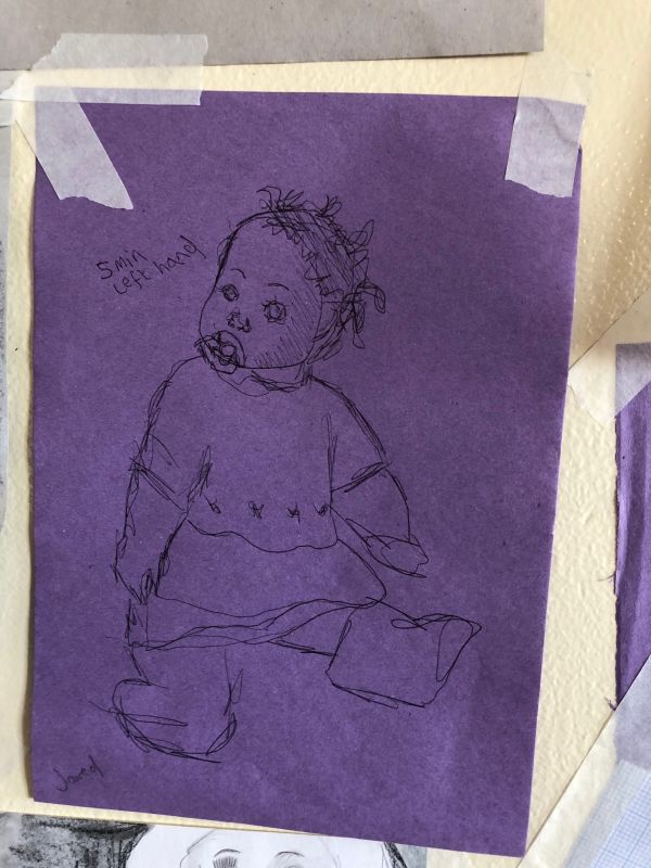 doll on purple